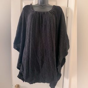 Free People Black Poncho Sz SP